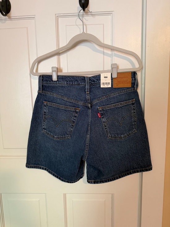 Levi's 501 Mid Thigh Women’s Shorts in Dark Blue - Picture 2 of 6